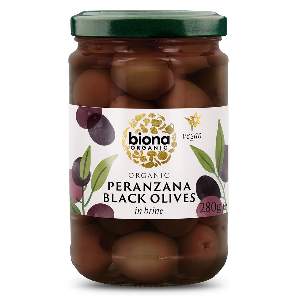 Biona_Peranzana Black Olives in Brine Organic 280g