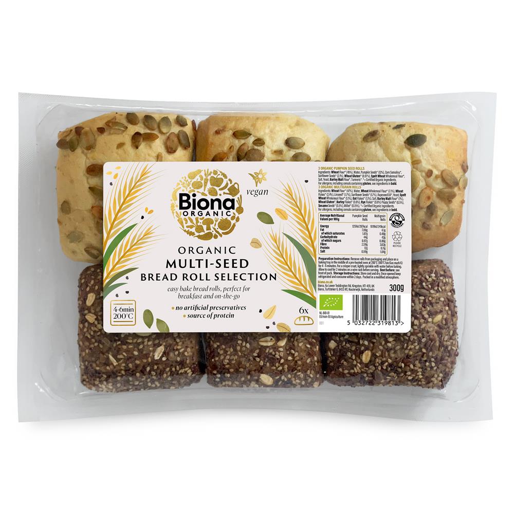 Biona_Organic Multi-Seed Bread Roll Selection 300g