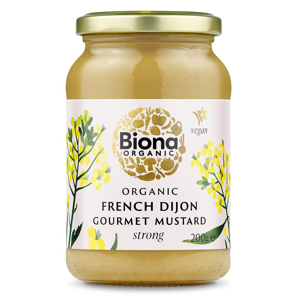 Biona_French Dijon Mustard Strong Organic 200g