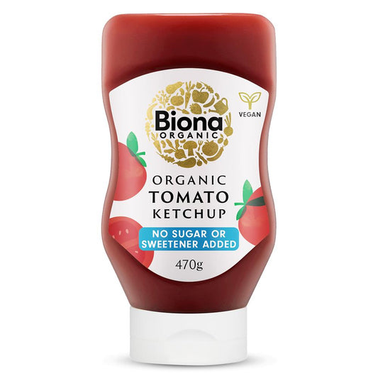 Biona_Tomato Ketchup - No Added Sugar - Squeezy Organic 470g