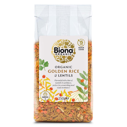 Biona_Organic Golden Rice & Lentils 250g