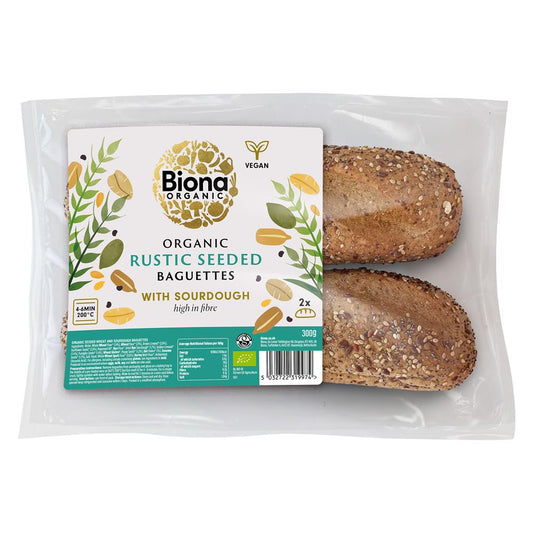 Biona_Organic Rustic Seeded Baguette (made with sourdough) 300g