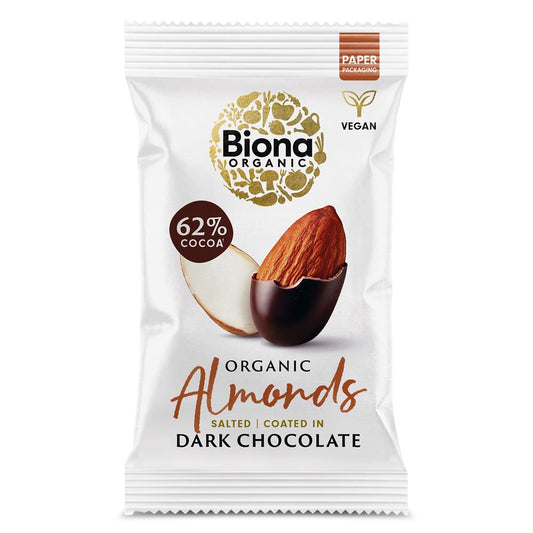 Biona_Organic Dark Chocolate Roasted Almonds 30g-Pack of 2