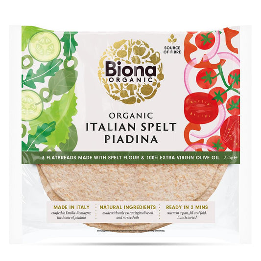 Biona_Organic Italian Spelt Piadina Flatbread 225g-pack of 2