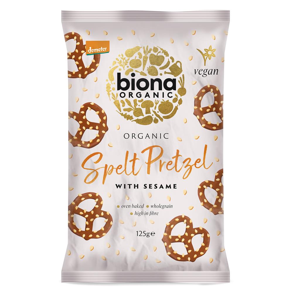 Biona_Organic Spelt Pretzels with Sesame 125g