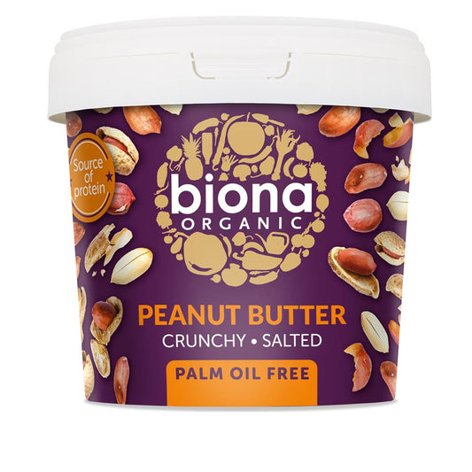 Biona_Organic Peanut Butter Crunchy Salted 1KG