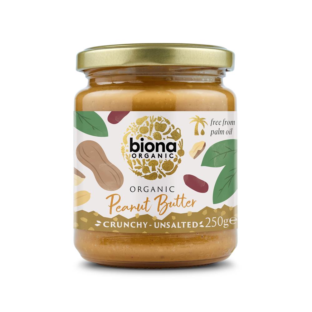 Biona_Organic Peanut Butter Crunchy Unsalted 250g