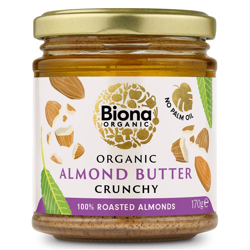 Biona_Organic Almond Butter Crunchy 170g