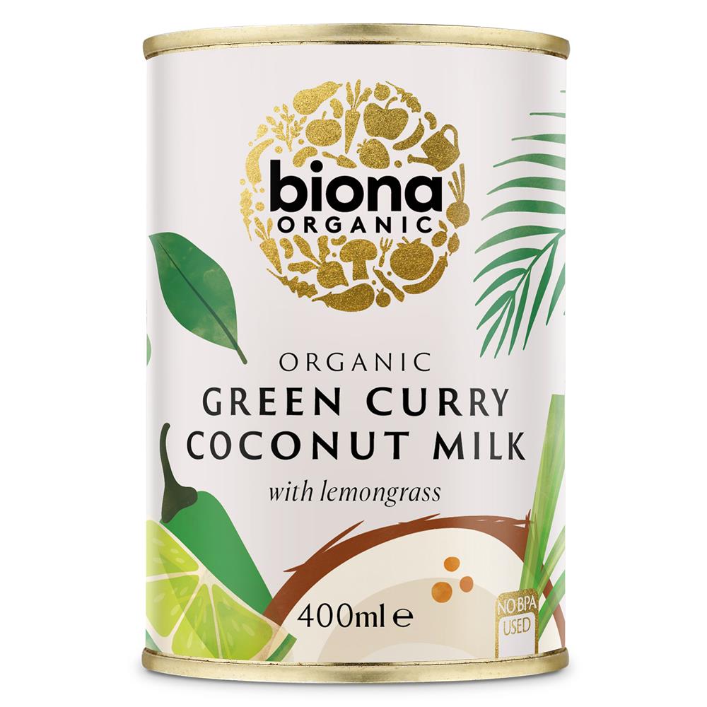 Biona_Organic Green Curry Coconut Milk 400ml-Pack of 2