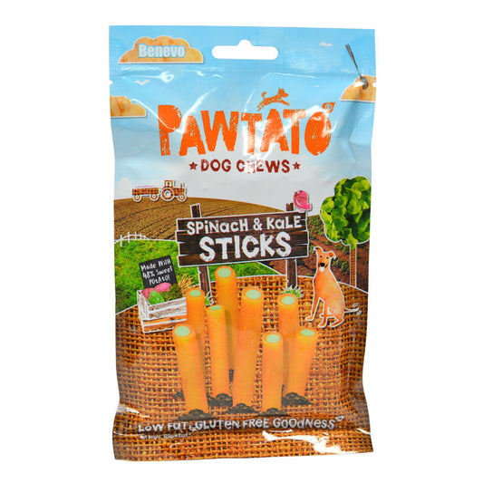 Benevo_Pawtato Spinach and Kale Sticks 120g-Pack of 4