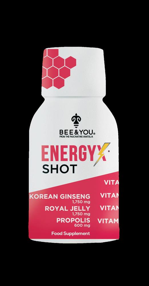 Bee and You_Energy-X Royal Jelly Red Ginseng Propolis Raw Honey Shots. 50ml-pack of 2