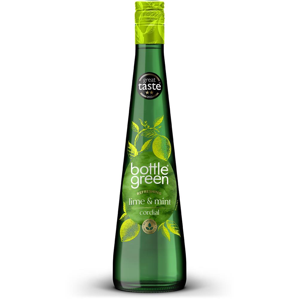 Bottle Green_Lime and Mint Cordial 500ml
