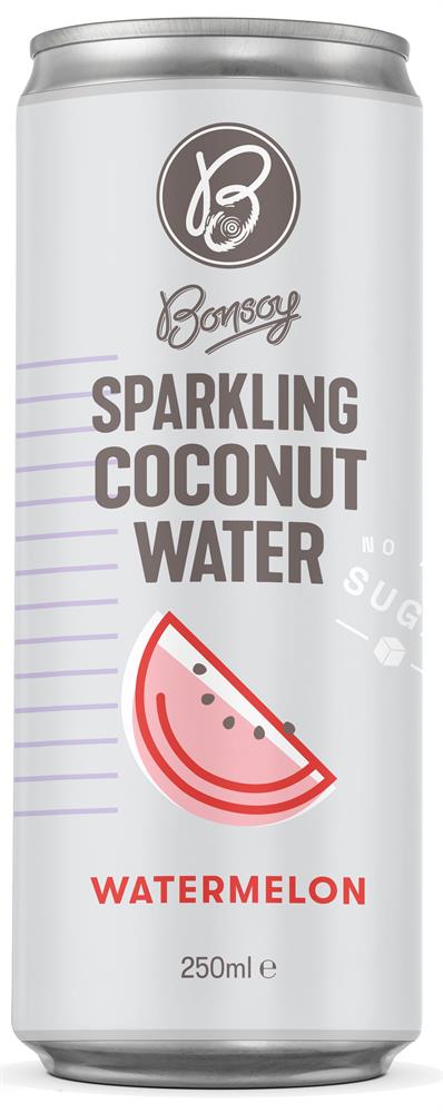 Bonsoy_Sparkling Coconut Water with Watermelon 250ml-Pack of 12