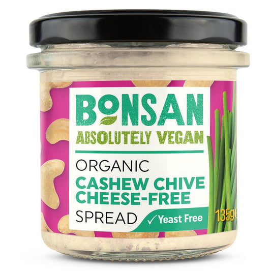 Bonsan_Cashew Chive Cheese-Free Spread Organic Vegan 135g
