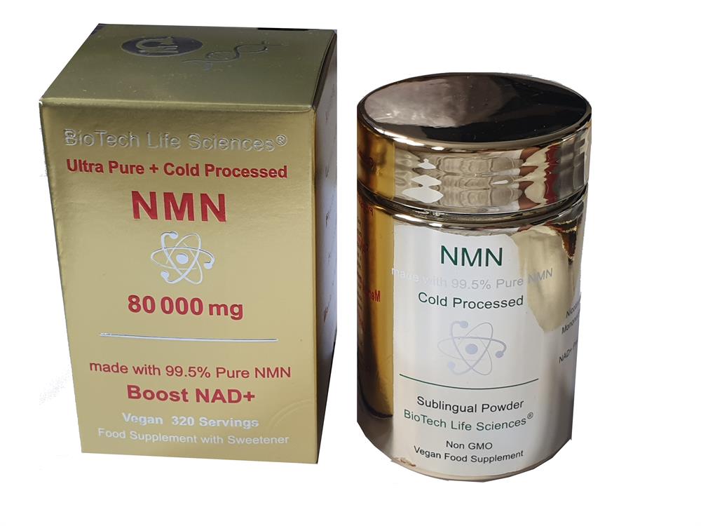 BioTech Life Sciences_NMN 80 grams Anti-Ageing Boost NAD+ Energy >99% Pure +Citrus
