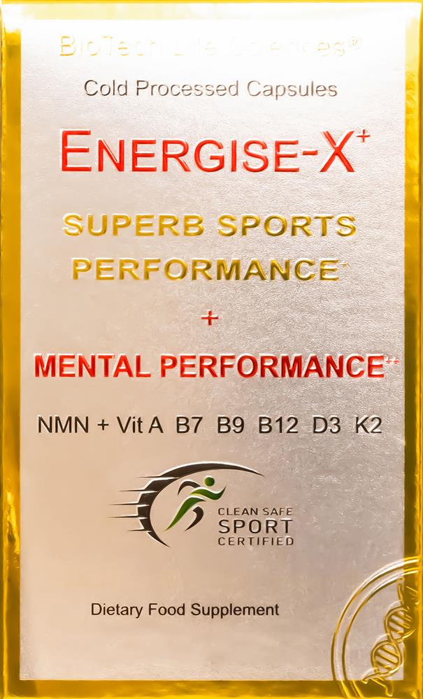 BioTech Life Sciences_Energise-X NMN NAD+ CoQ10 powder Vit A D3 E K2 B 25 servings