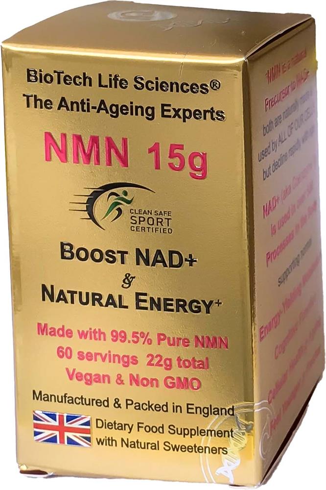 BioTech Life Sciences_NMN 15 grams Anti-Ageing Boosts Energy & NAD+ Natural Citrus