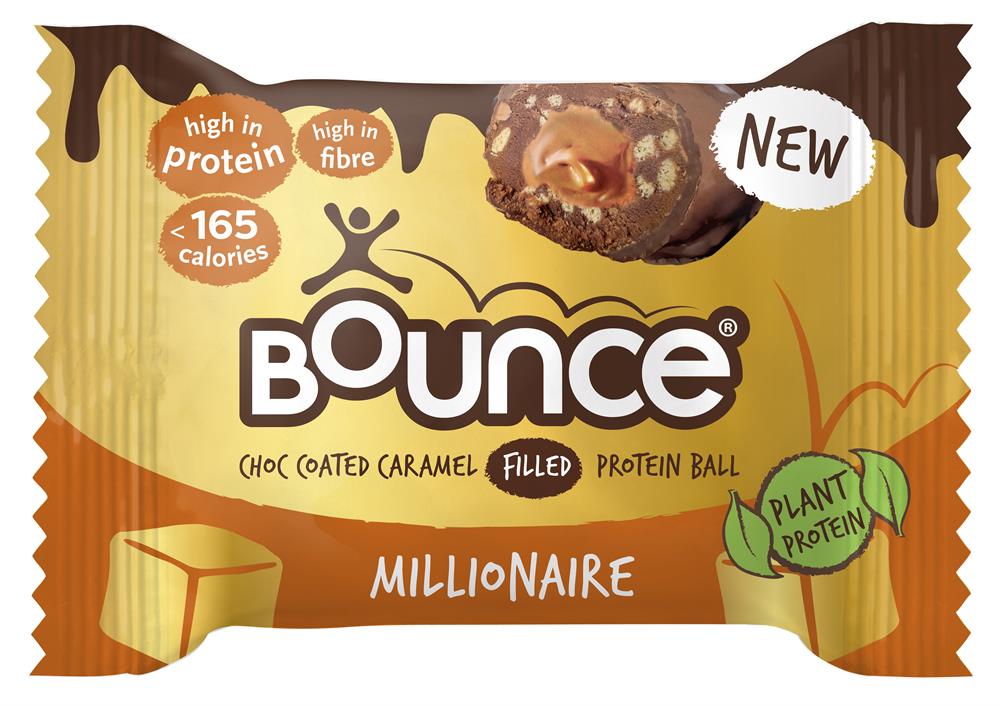 Bounce_Dipped Caramel Millionaire Protein Ball 40g-Pack of 12