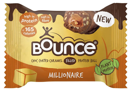 Bounce_Dipped Caramel Millionaire Protein Ball 40g-Pack of 12