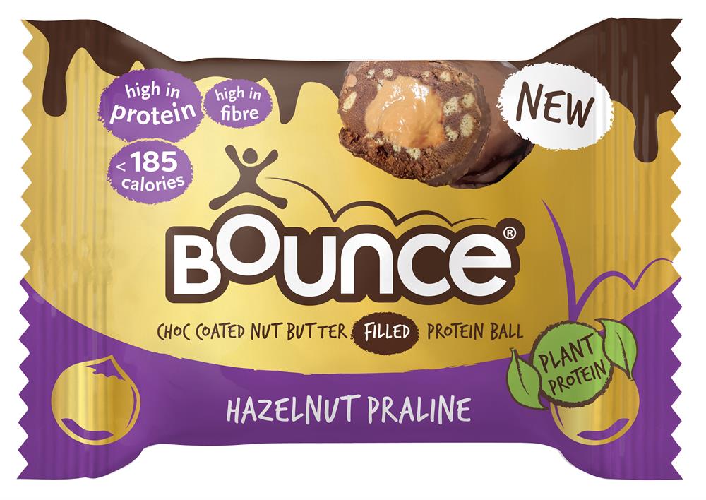 Bounce_Hazelnut Praline Protein Ball 40g-pack of 12