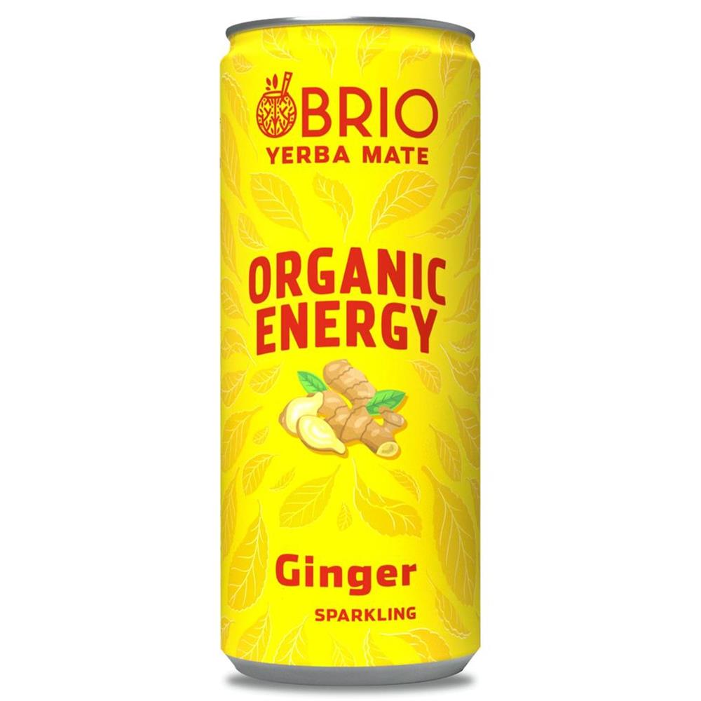 Brio Mate_Organic Energy Drink Ginger 250ml-pack of 6