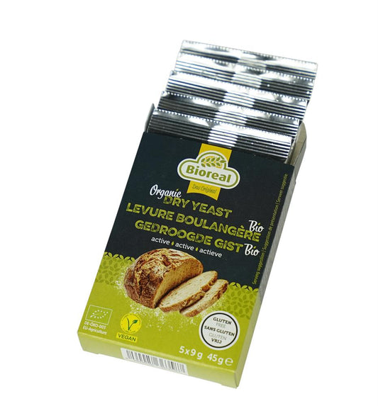 Bioreal_Organic Active Dry Yeast 5x9g gluten-free vegan-Pack of 8