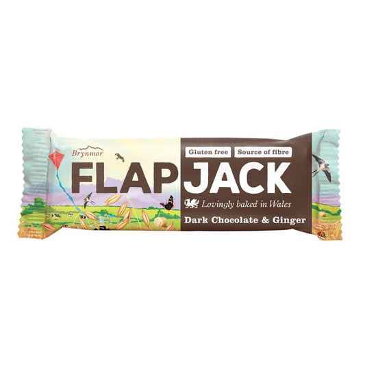 Brynmor_Dark Chocolate & Ginger Flapjack 80g-Pack of 20