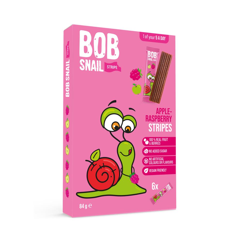 Bob Snail_Apple-Raspberry Stripes 84g-pack of 7