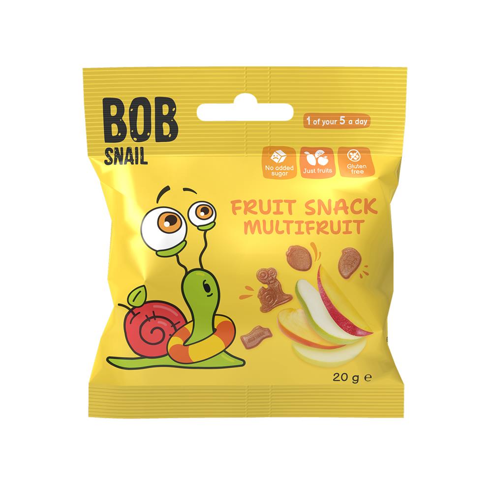 Bob Snail_Multifruit Fruit Bites 20g - 100% Fruit-pack of 16