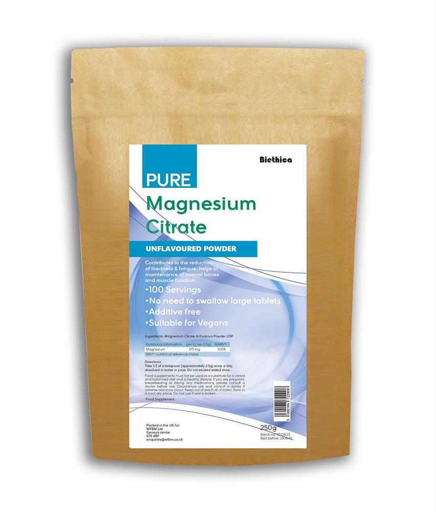Biethica_Magnesium Citrate Powder 250g