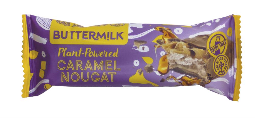 Buttermilk_Plant Powered Caramel Nougat Snack Bar 50g-pack of 6