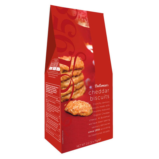 Buiteman Cheddar Biscuits 75g