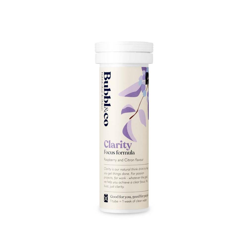 Bubbl&Co_Clarity Focus formula. 10 tablets per tube.
