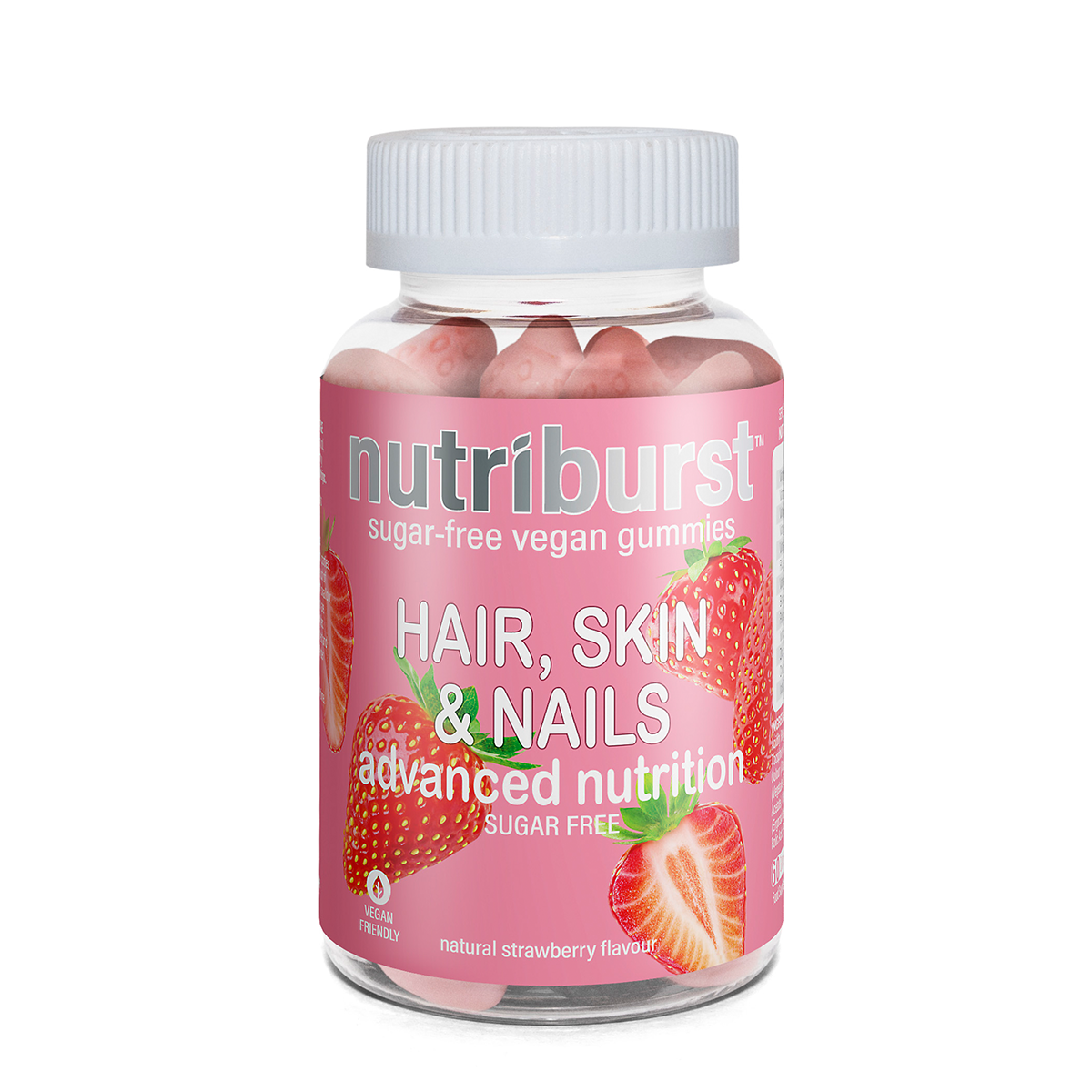 Nutriburst Hair, Skin & Nails 60 Gummies Strawberry