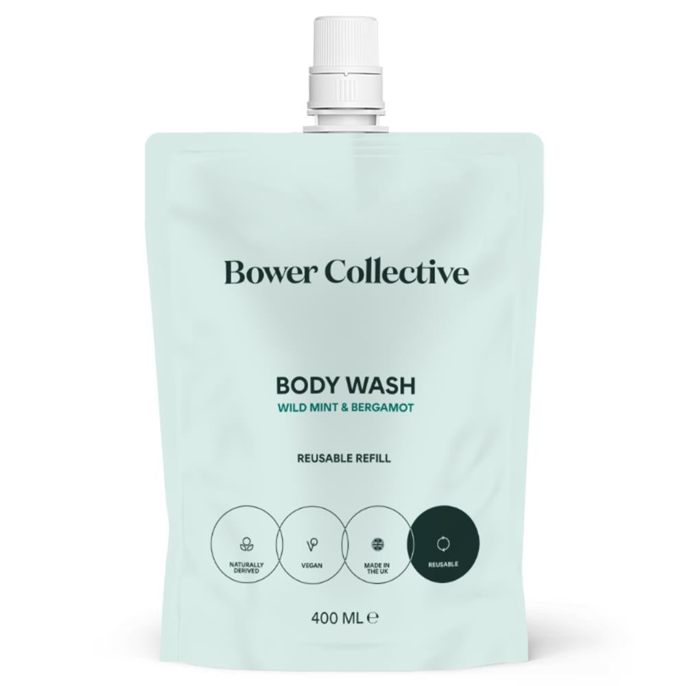 Bower Collective_Wild Mint & Bergamot Bower Natural Body Wash Refill 400ml