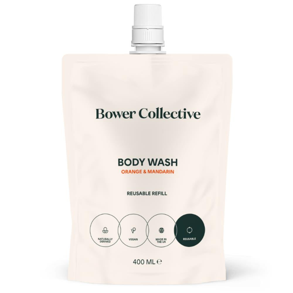 Bower Collective_Orange & Mandarin Bower Natural Body Wash Refill 400ml