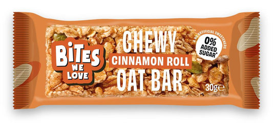 Bites We Love_BitesWeLove Cinnamon Roll Chewy Oat Bar 30g-pack of 16