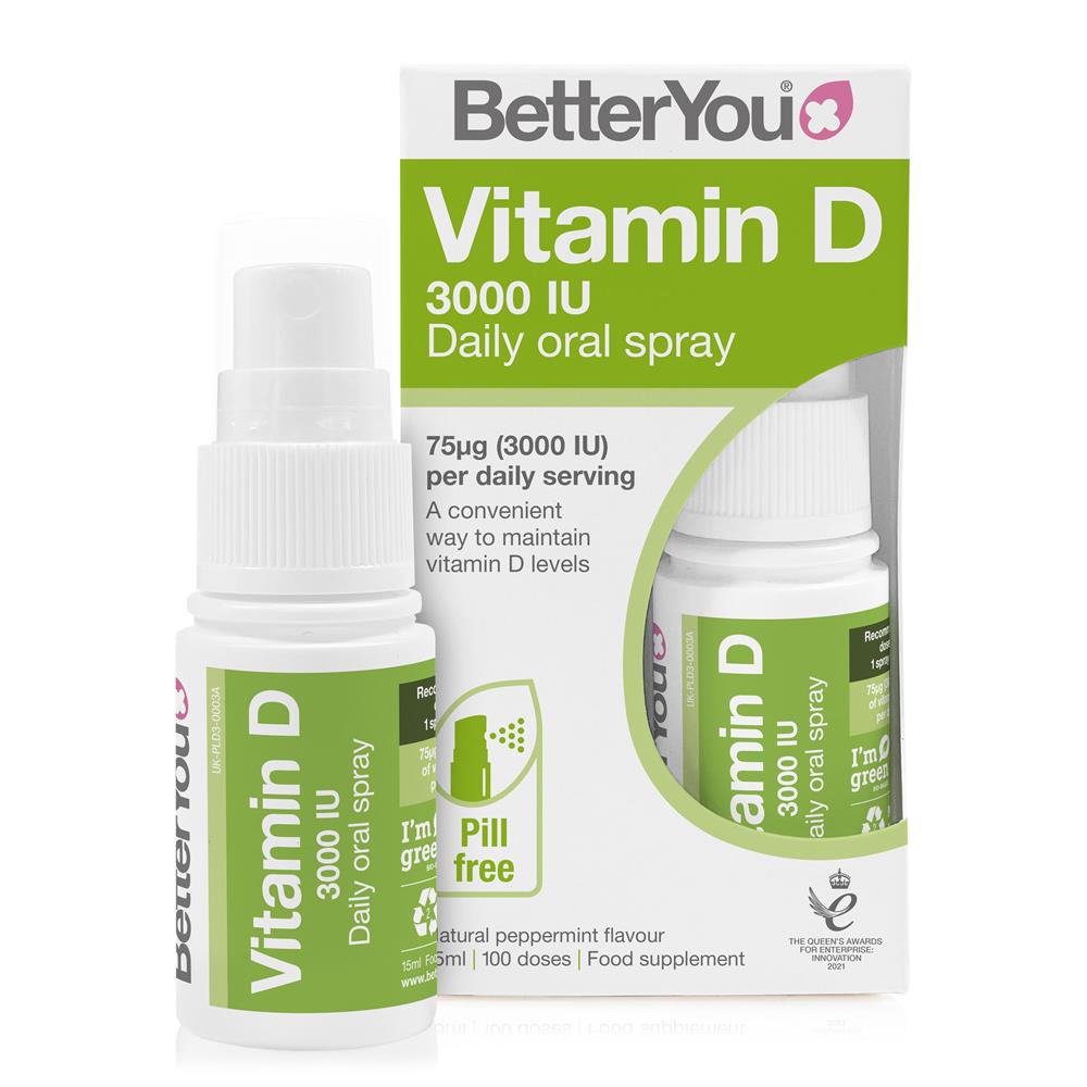 BetterYou_D3000 Vitamin D Daily Oral Spray 15Ml
