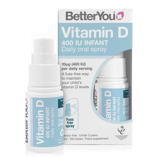 BetterYou_DLuxInfant Vit D Oral Spray 15ml 400IU (10ug) of vitamin D3