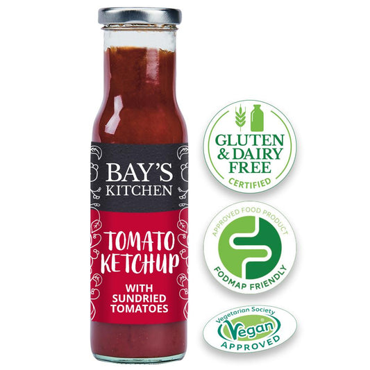 Bays Kitchen_Tomato Ketchup with Sundried Tomatoes Low FODMAP 270g-pack of 2
