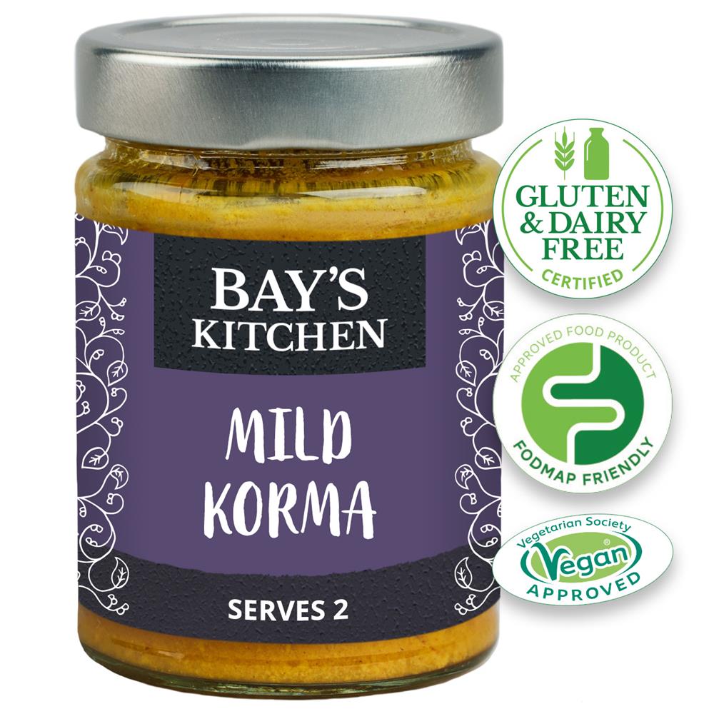 Bays Kitchen_Mild Korma Stir-in Sauce Low FODMAP Vegan 260g-pack of 2