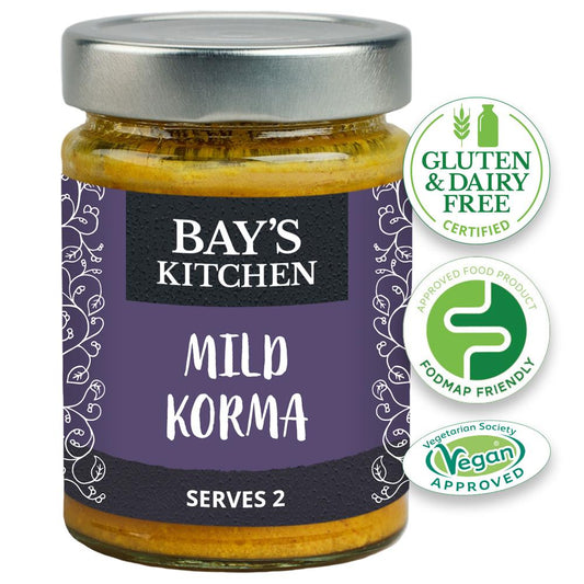 Bays Kitchen_Mild Korma Stir-in Sauce Low FODMAP Vegan 260g-pack of 2