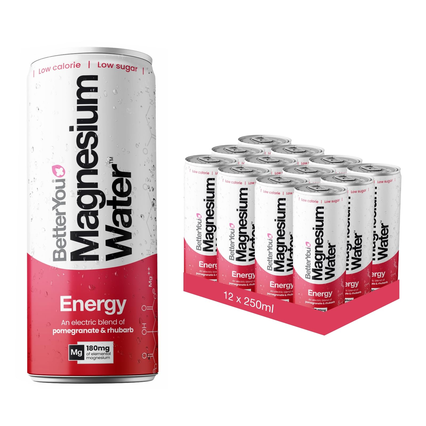 BetterYou Magnesium Water Hydrate 12x250ml Citrus & Botanicals