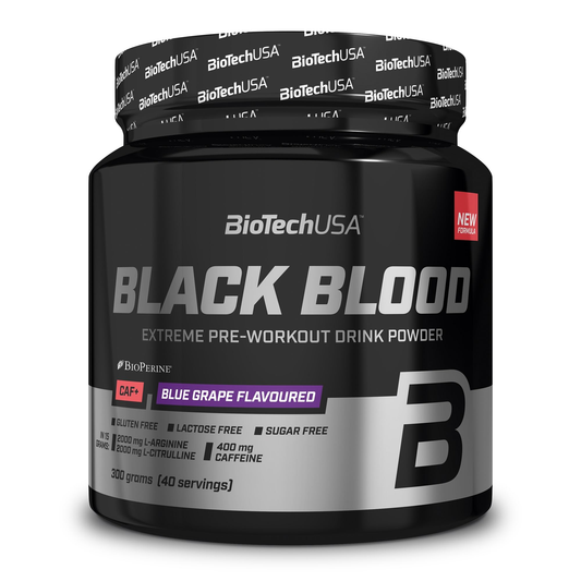 BioTech USA Black Blood CAF+ 300g Blue Grape