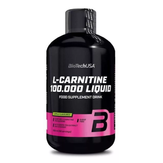 BioTech USA L-Carnitine 100.000 Liquid 500ml Apple