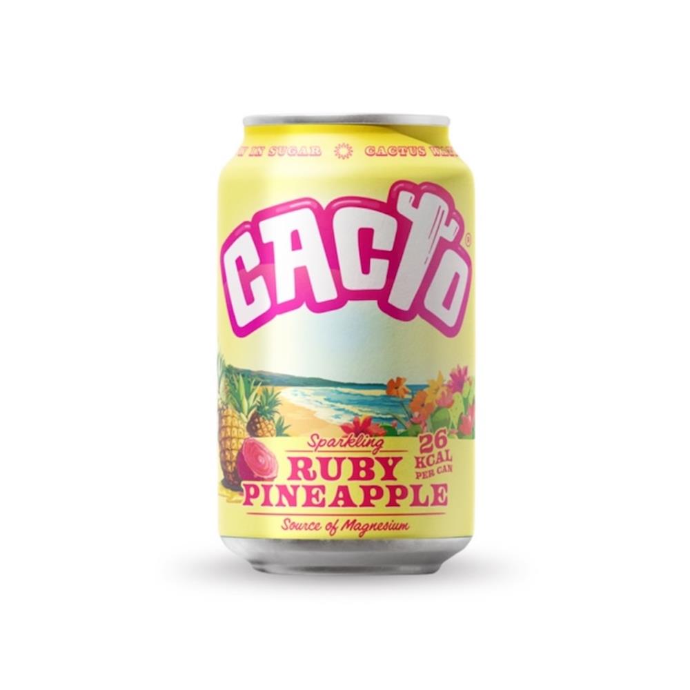 Cacto Drinks_Sparkling Prickly Pear & Pineapple Cactus Water 330ml-pack of 3