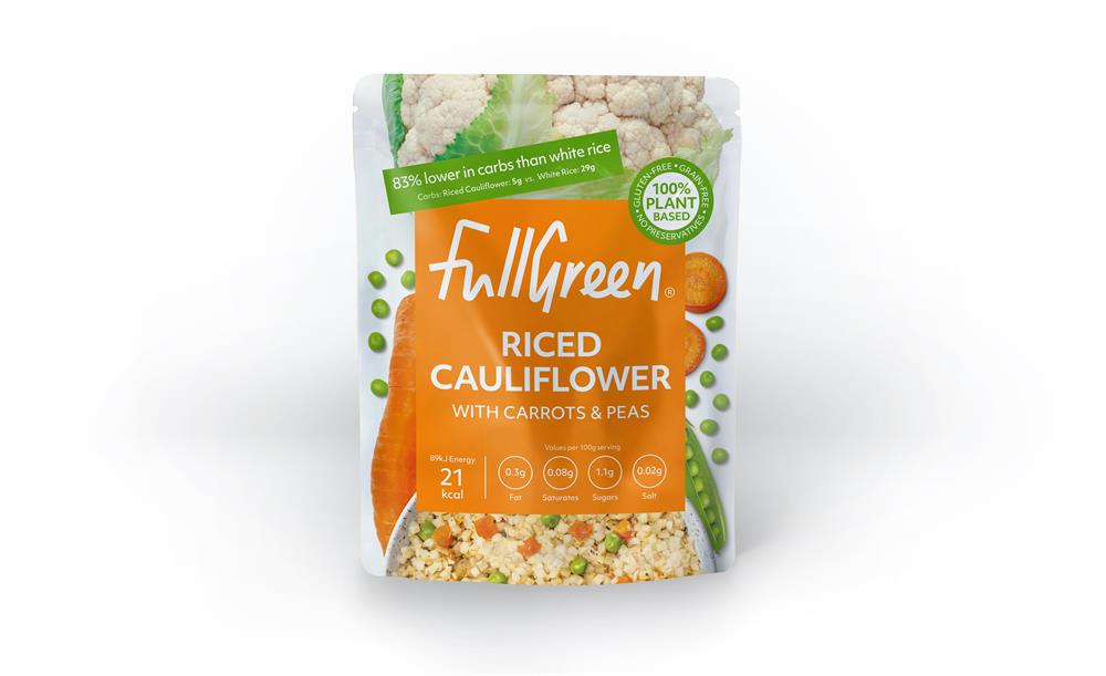Fullgreen_Fullgreen Riced Cauliflower with Carrots & Peas 200g