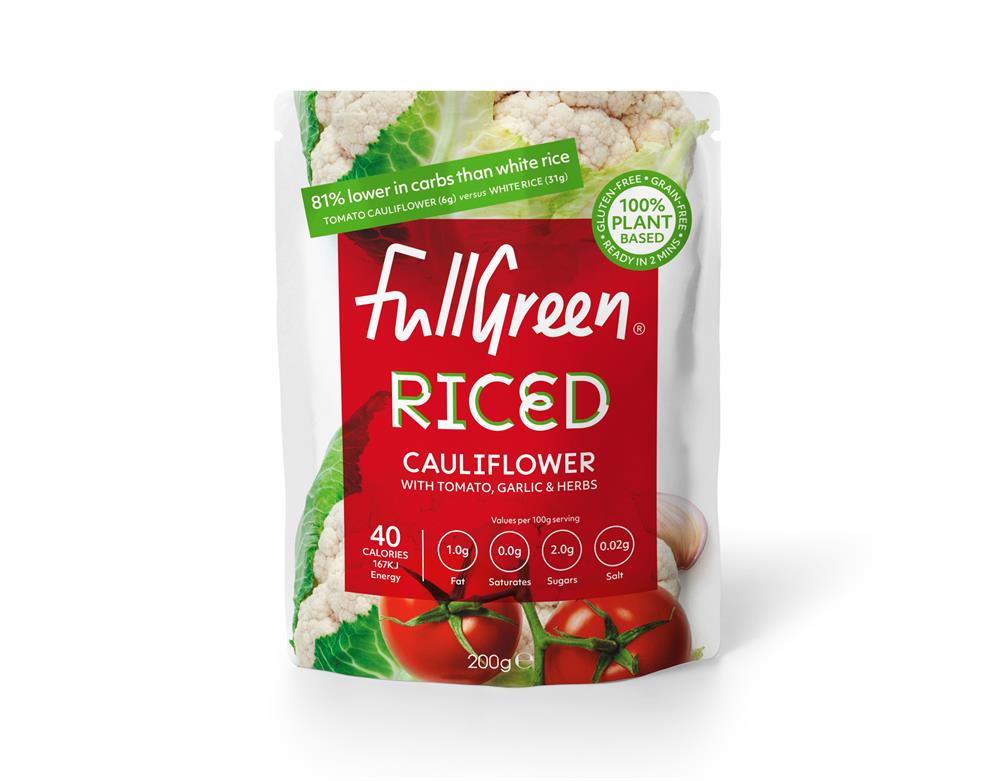 Fullgreen_Riced Cauliflower with Tomato Garlic & Herb 200g-pack of 6