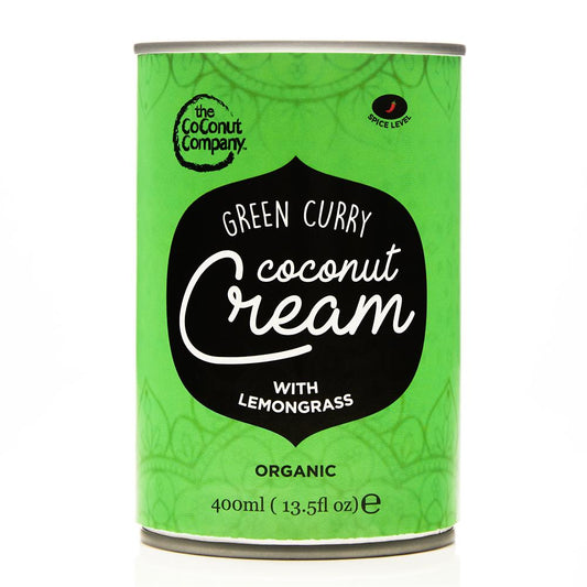 The Coconut Company_Organic Green Curry Coconut Cream - 400ml BPA-free Can 400ml-pack of 2