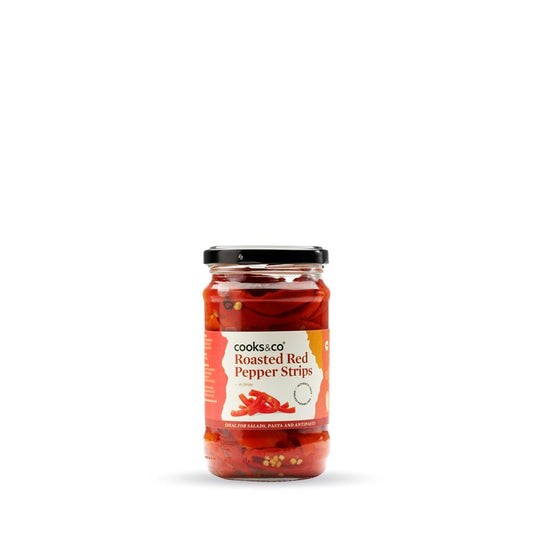 Cooks and Co_Cooks & Co Roasted Red Pepper Strips 300g-pack of 2